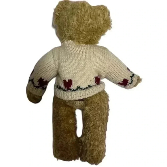 VINTAGE TY Heartley teddy bear with heart sweater - Picture 3 of 8